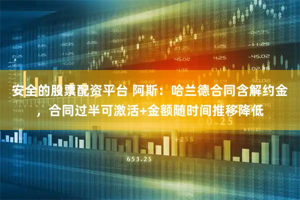 安全的股票配资平台 阿斯：哈兰德合同含解约金，合同过半可激活+金额随时间推移降低